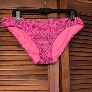 Xhilaration Bikini Bottom Womens XL Pink Snake Print Cheeky New With Tags